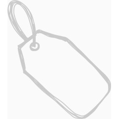 粉笔涂鸦风格吊牌图标 