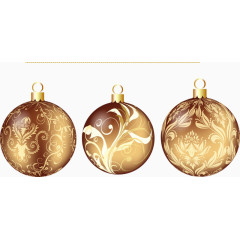 金色圣诞彩球
