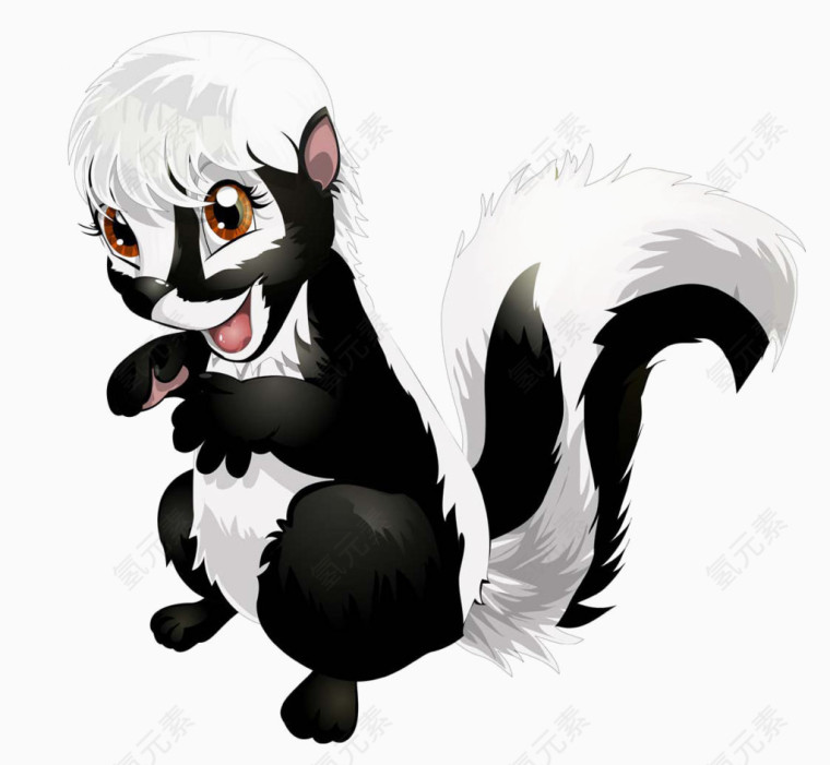 卡通松鼠矢量图