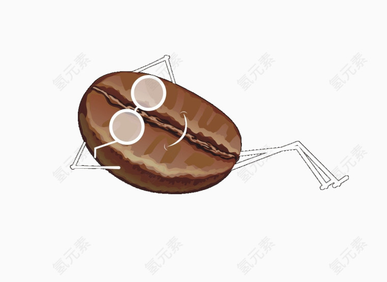 盘腿睡觉的咖啡豆
