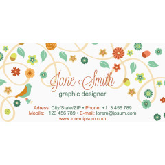 卡通清新春天藤蔓花