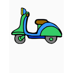 彩色的实用电动车图片