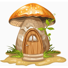 童话世界里的蘑菇小屋