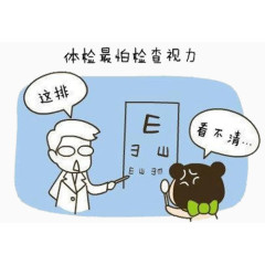 眼睛近视体检查视力
