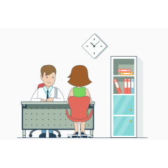 咨询医生看病场景