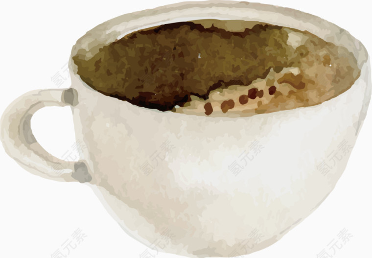 矢量手绘咖啡