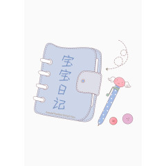 卡通日记本