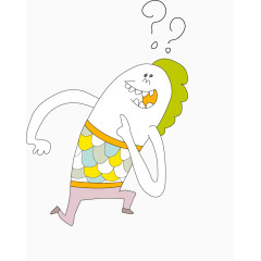 纳闷疑惑的怪物