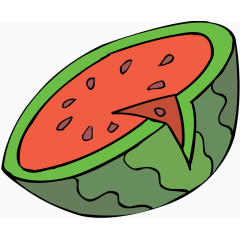 西瓜手绘图