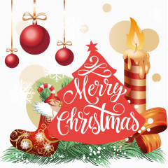 质感蜡烛圣诞树