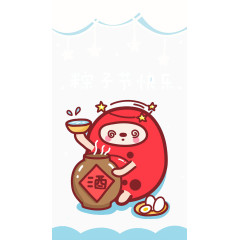 喝醉酒的卡通人物