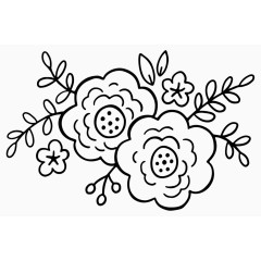 漂亮的卡通花儿png图片素材