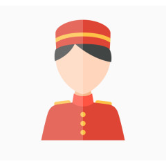矢量酒店男服务员