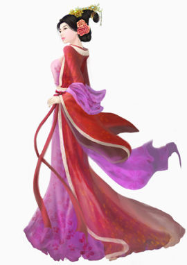 手绘古风饰品素材装饰素描