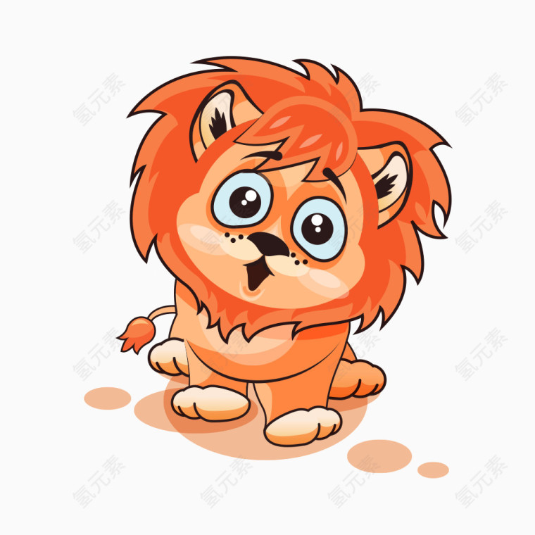 卡通狮子表情包