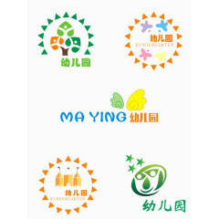 幼儿团卡通图标