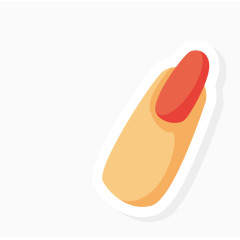 涂指甲油的手指