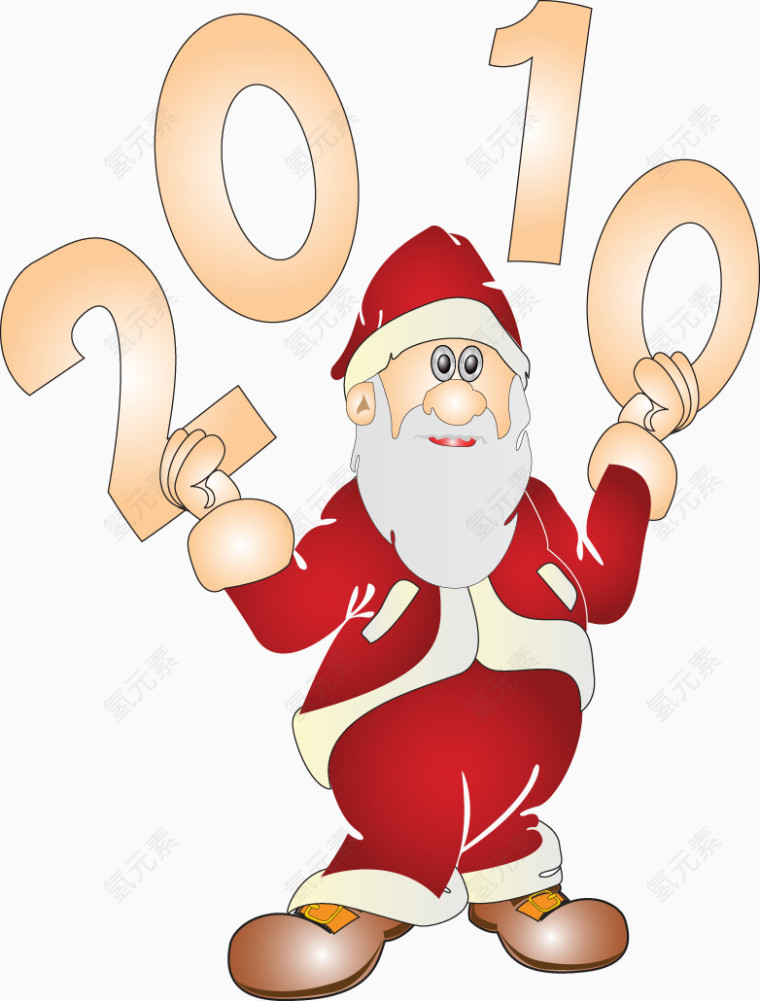 2010可爱的圣诞老人素材