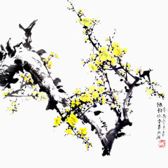 水墨梅花