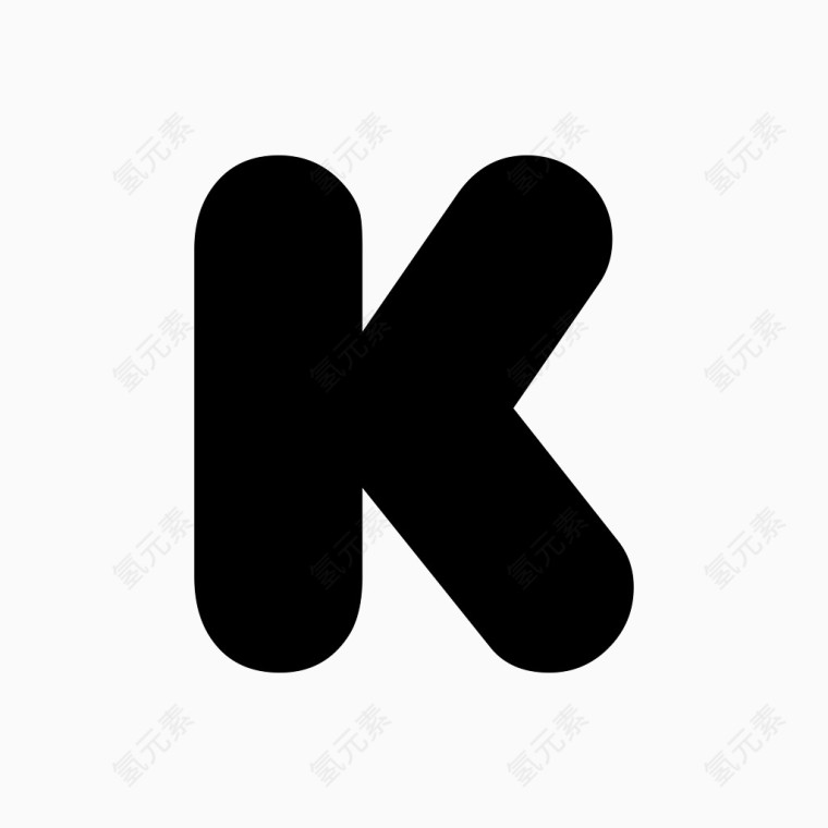 kickstarter黑色的简单的图标