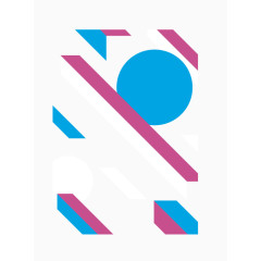 矢量彩色几何图案