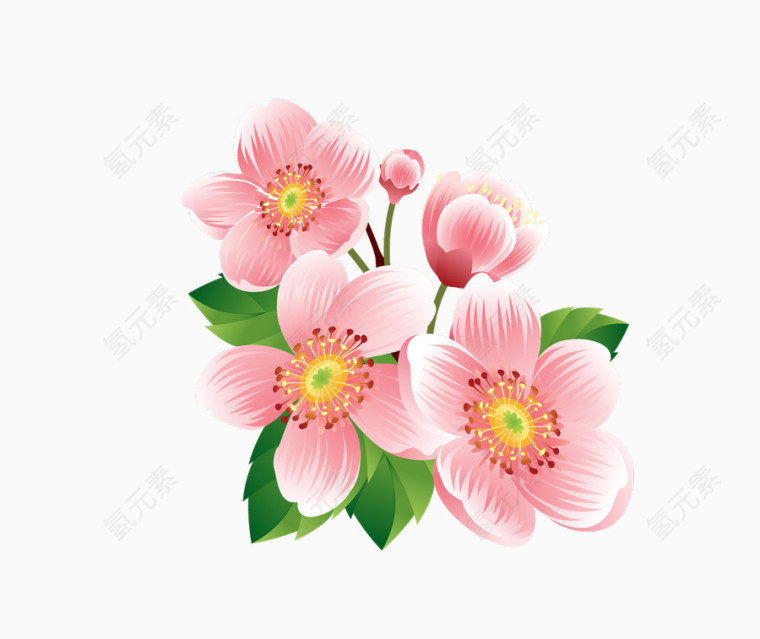 手绘樱花