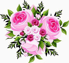 卡通玫瑰花