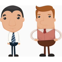 矢量商务卡通人1