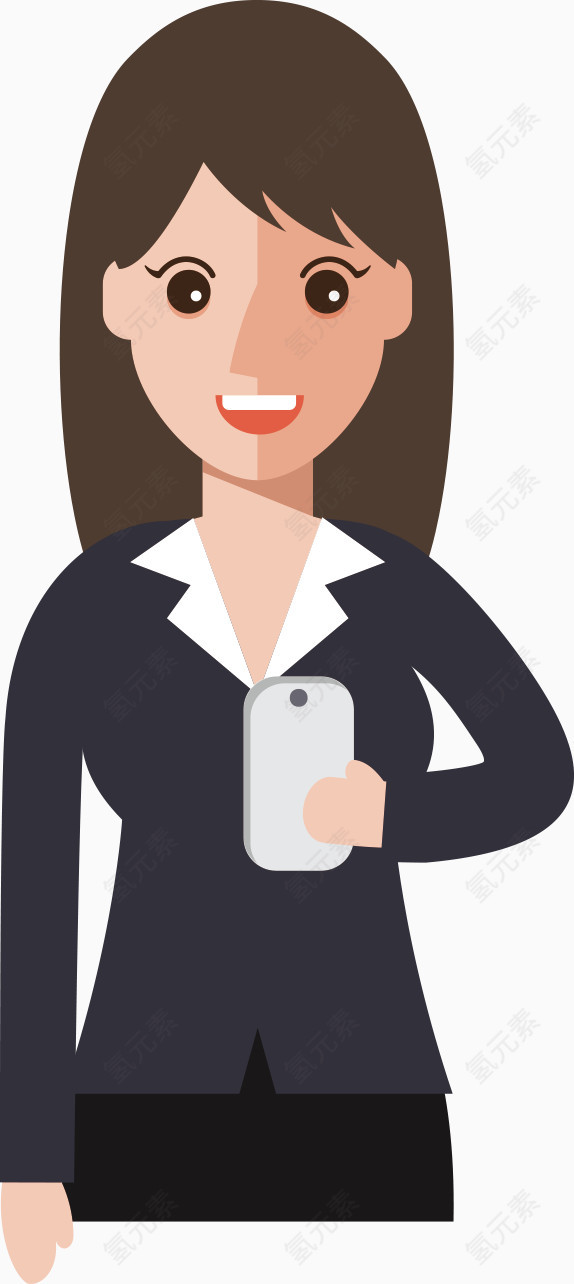 扁平风商务女士