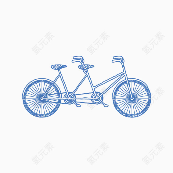 自行车元素矢量