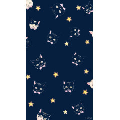 卡通手绘小猫头