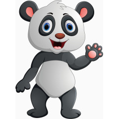 可爱卡通熊猫
