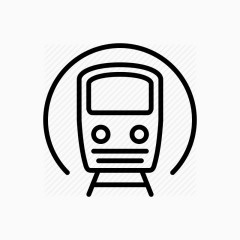 正面地铁图标线条