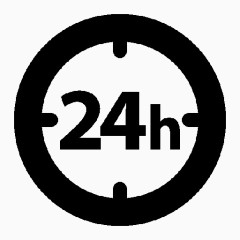 24小时时钟图标