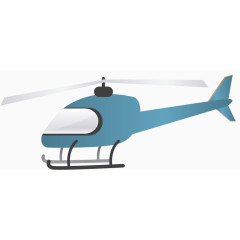 可爱直升飞机PNG矢量素材