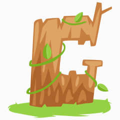 创意木制英文字母G
