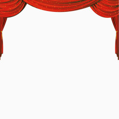 门帘红色背景喜庆海报