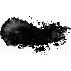 笔触素材 毛笔水墨书法 墨迹水墨笔触效果