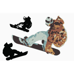 滑板海报素材矢量图