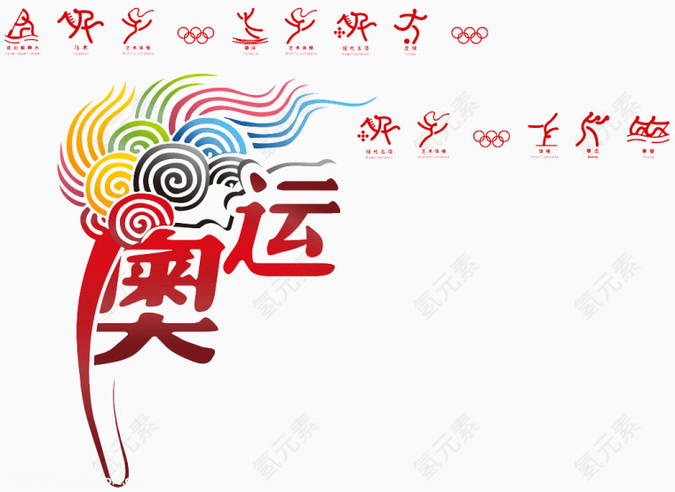 奥运会装饰素材