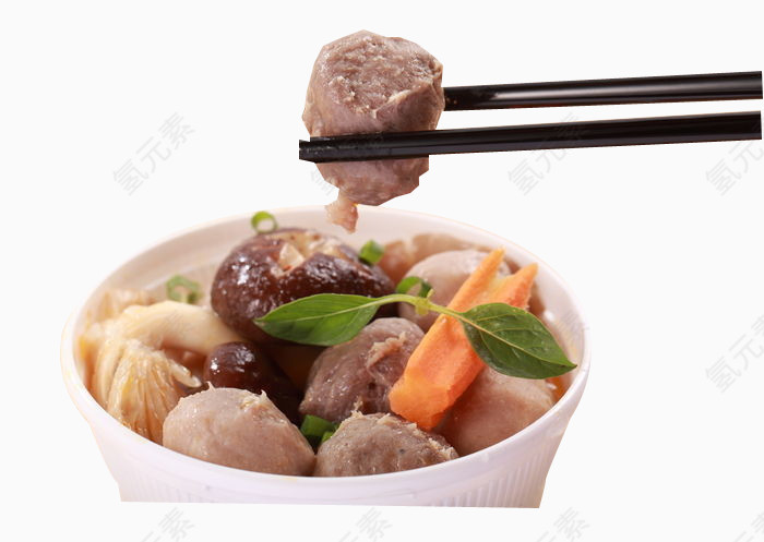 夹牛肉丸