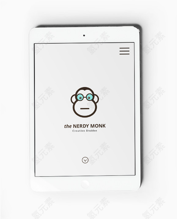 白色的ipad办公素材效果元素