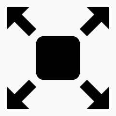 全屏幕ALT二黑色默认图标