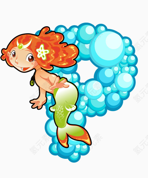 海洋动物英文字母P