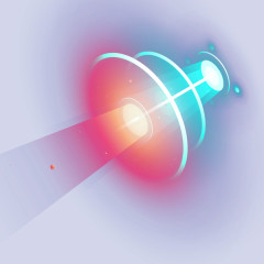 探照灯型科技炫光