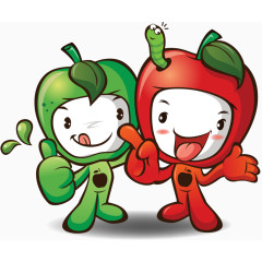 卡通水果人物