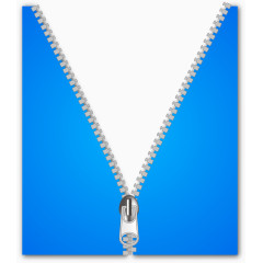 卡通拉链拉锁名片