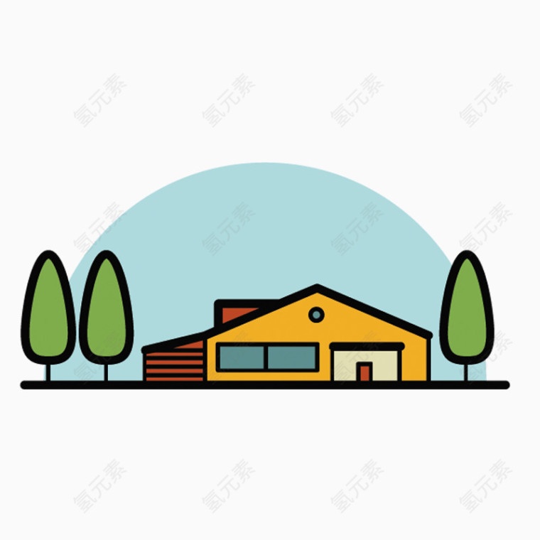 卡通建筑