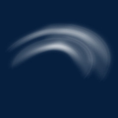 免抠白色弧形光晕