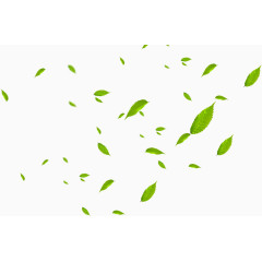 漂浮树叶海报装饰元素